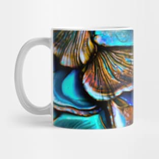 An Aquamarine Shell Texture Desing Mug